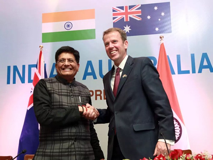 اتفاقية التجارة بين الهند وأستراليا لاحترام حساسيات بعضهما البعض: بيوش جويال ، وزير أوز - الأوقات الاقتصادية